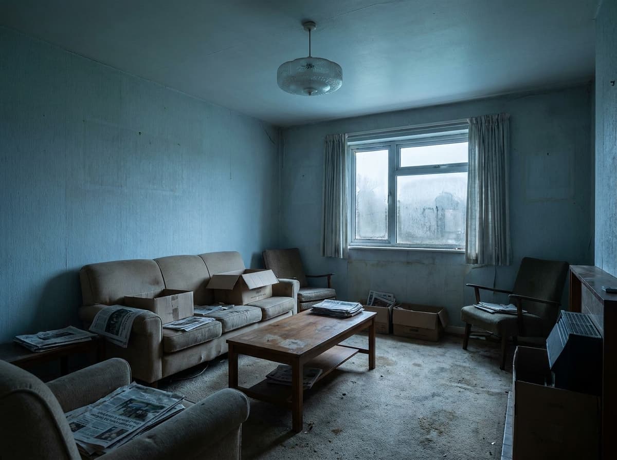 Wohnzimmer-Beleuchtung – Vorher