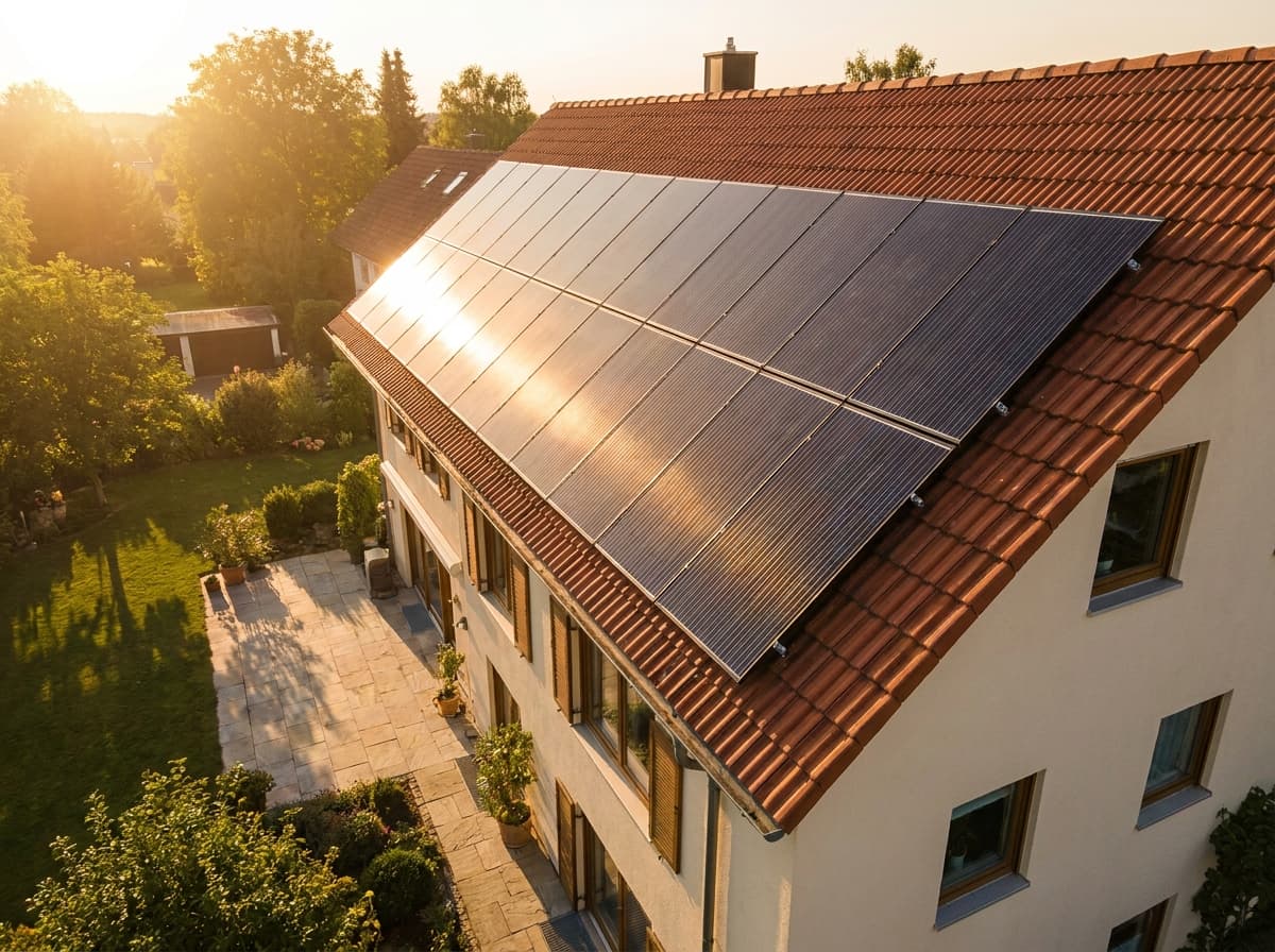Photovoltaik auf dem Dach – Nachher
